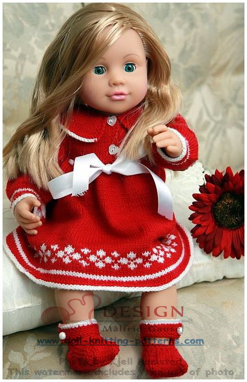 dolls clothes knitting patterns