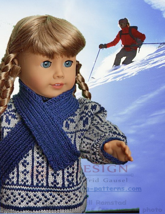 american girl doll sweater knitting pattern