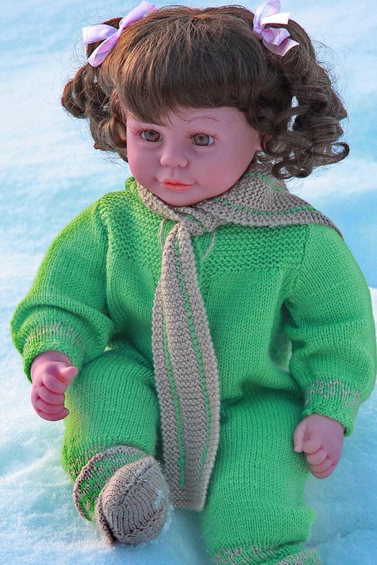 Model 0051 LOUISE - deilige dukkeklær i bomull.