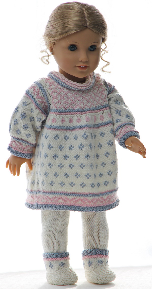 Knitted doll clothes pattern