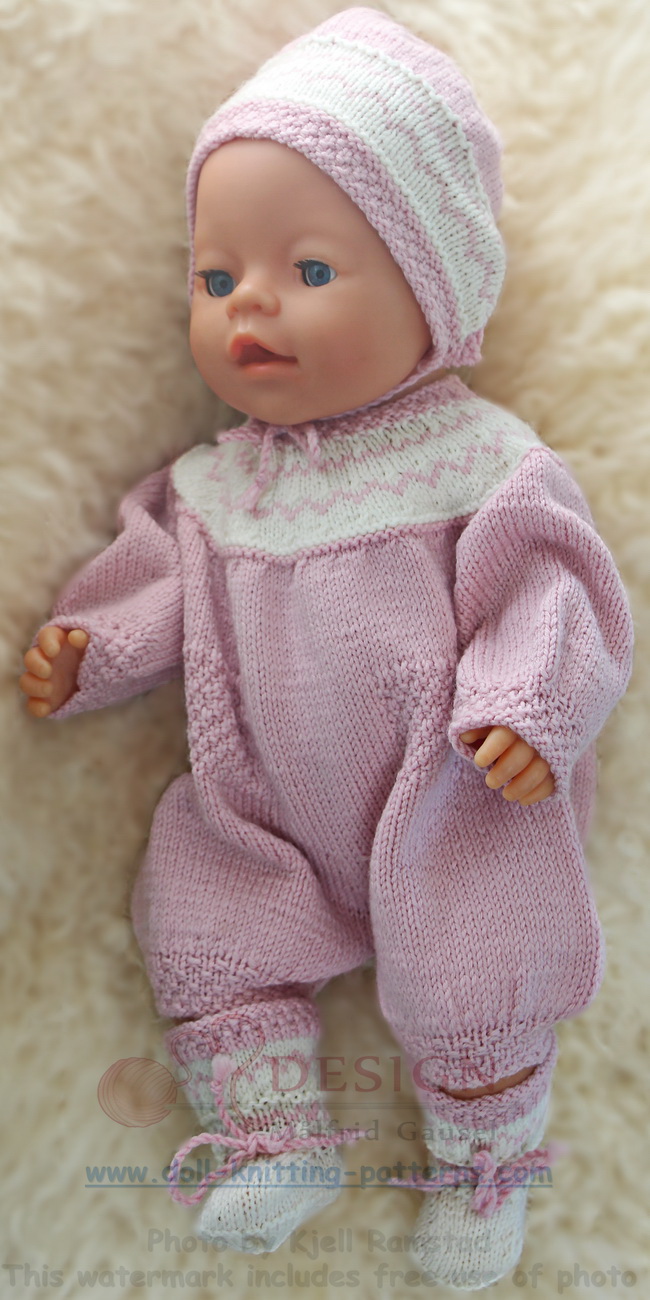 knitted baby doll pattern