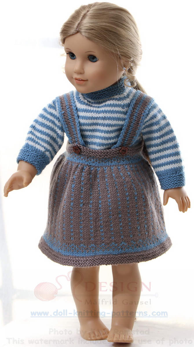Dolls clothes knitting pattern