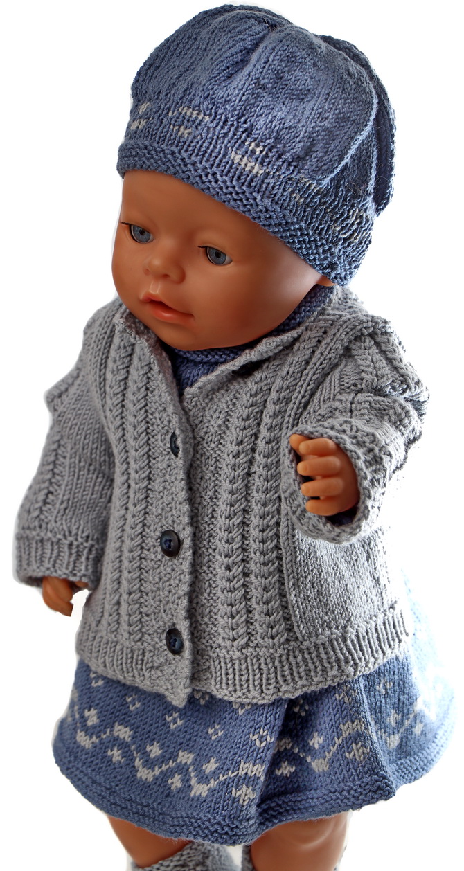 Knitting patterns dolls clothes baby born
