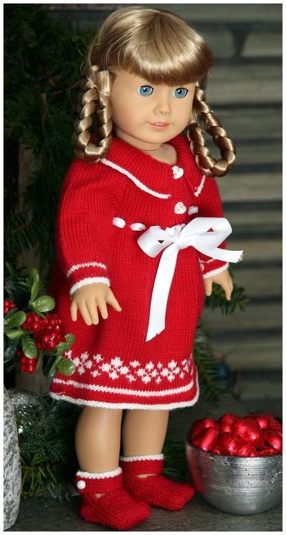 Free dolls clothes knitting patterns