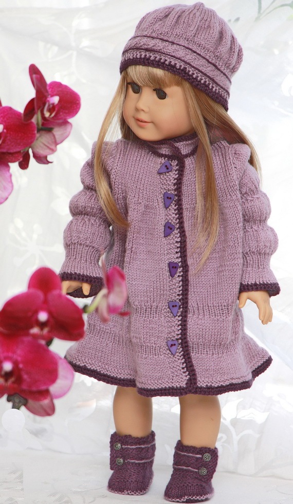Doll dress knitting pattern dress patterns for american ...