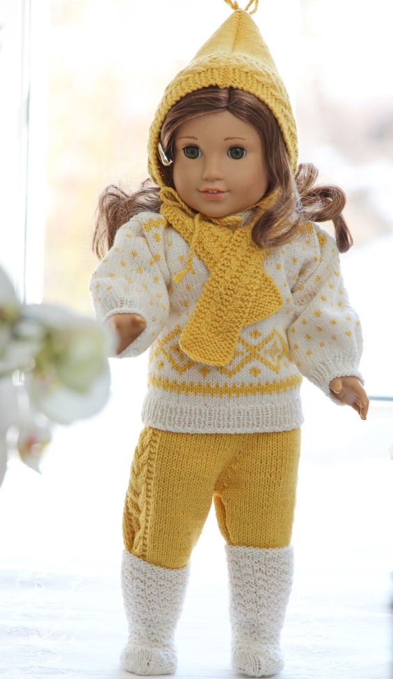 Gorgeous knitting patterns for dolls dresses