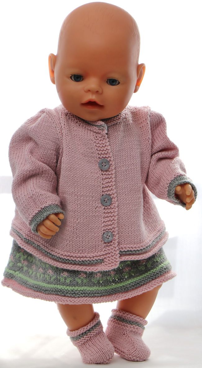 18 inch doll dress knitting pattern