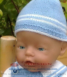 doll knitting pattern for baby born