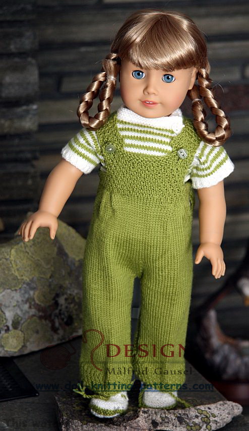 American Girl Doll Gansey Sweater and Hat Knitting Pattern