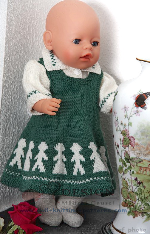 knitting patterns for baby born dolls clothes
