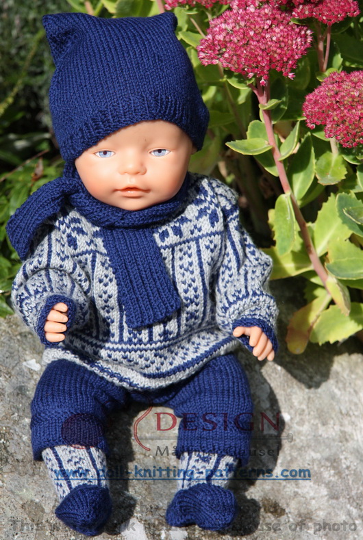 knitting patterns for baby born doll