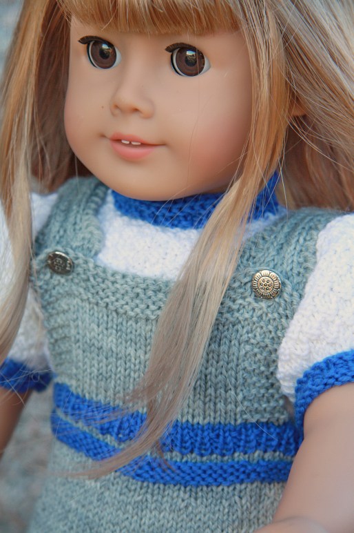 Målfrid's all-new design for doll clothes knitting pattern