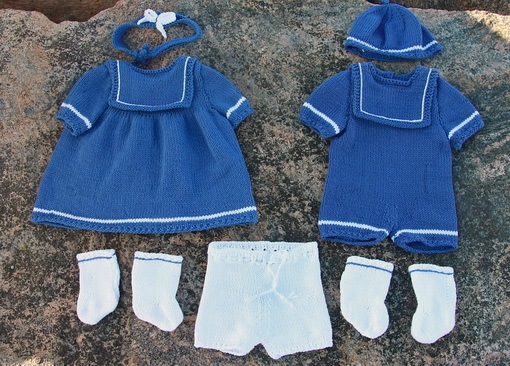 Knitting patterns for dolls clothes - Design 0063D NIRI & VILJA