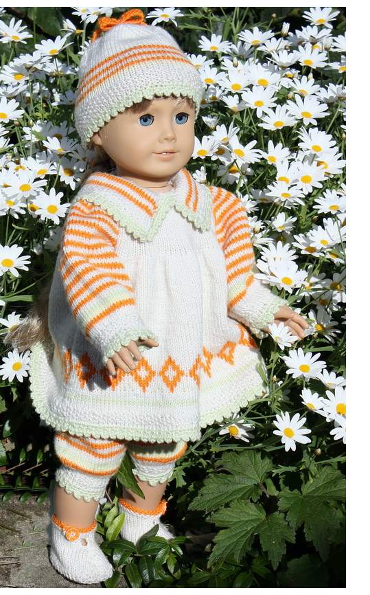 0064D GITTE Dolls clothes knitting patterns