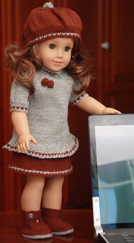 lovely knitting patterns doll clothes