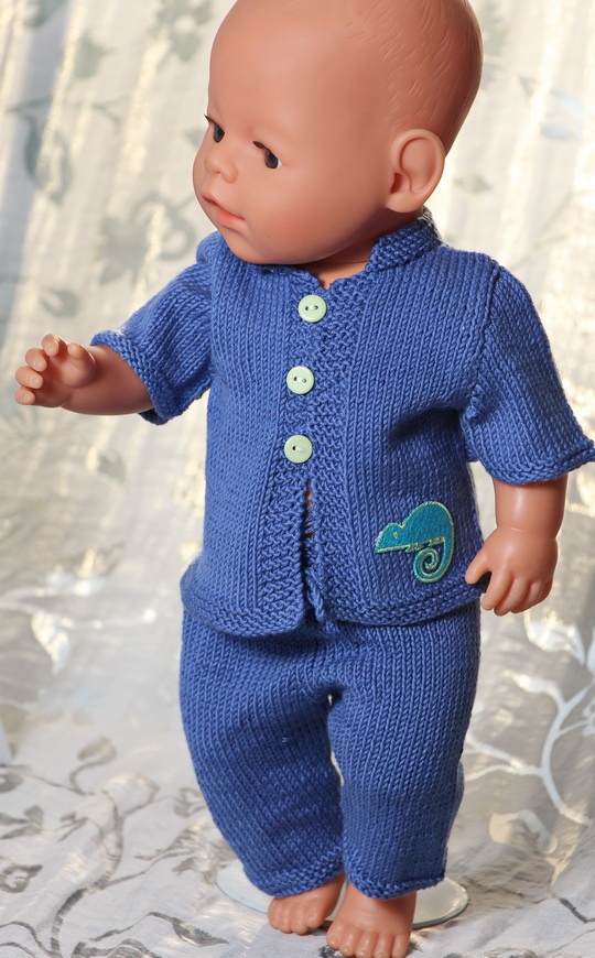 Details about   baby doll clothes 2 piece KNIT PINK BLUE YELLOW pajamas fits 20-22" dolls 