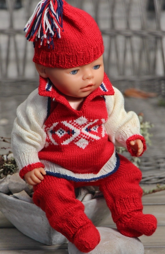 outstandig dolls clothes knitting patterns