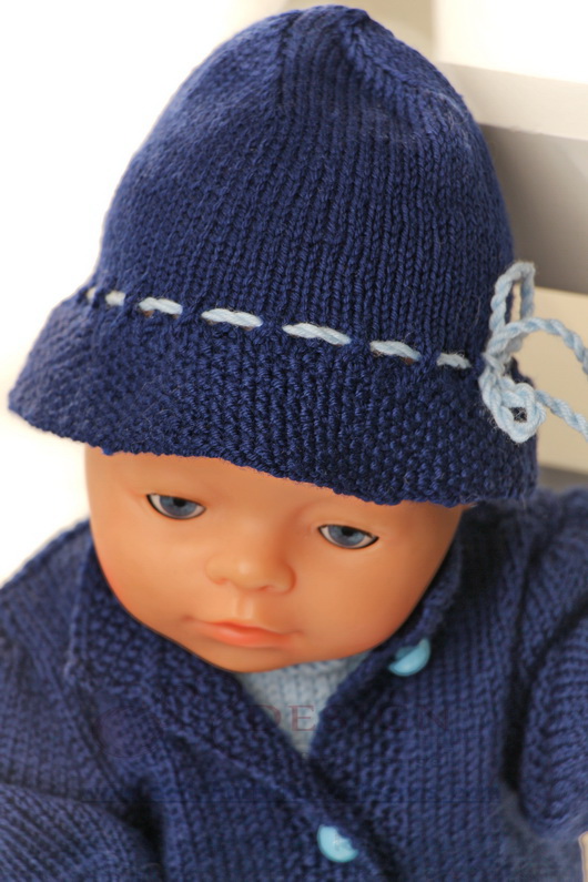 knitting-patterns for baby born doll hat