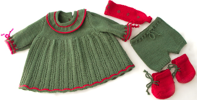 Ensemble De Vêtements De Noël Pour Poupée 15-17 Cm - Bonnet, Pull Et écharpe Rayés Rouge Et Vert - Déguisement Festif