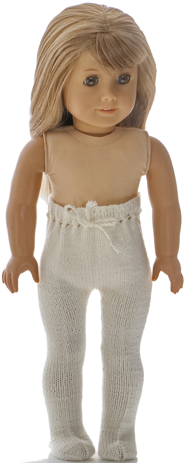 Adorable doll dress knitted in a beautiful old pattern
