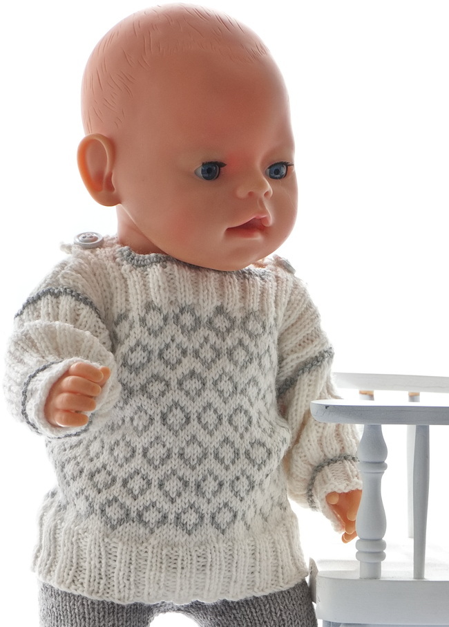 18 inch doll sweater knitting patterns