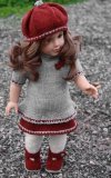 Lovely doll knitting pattern to your Baby born