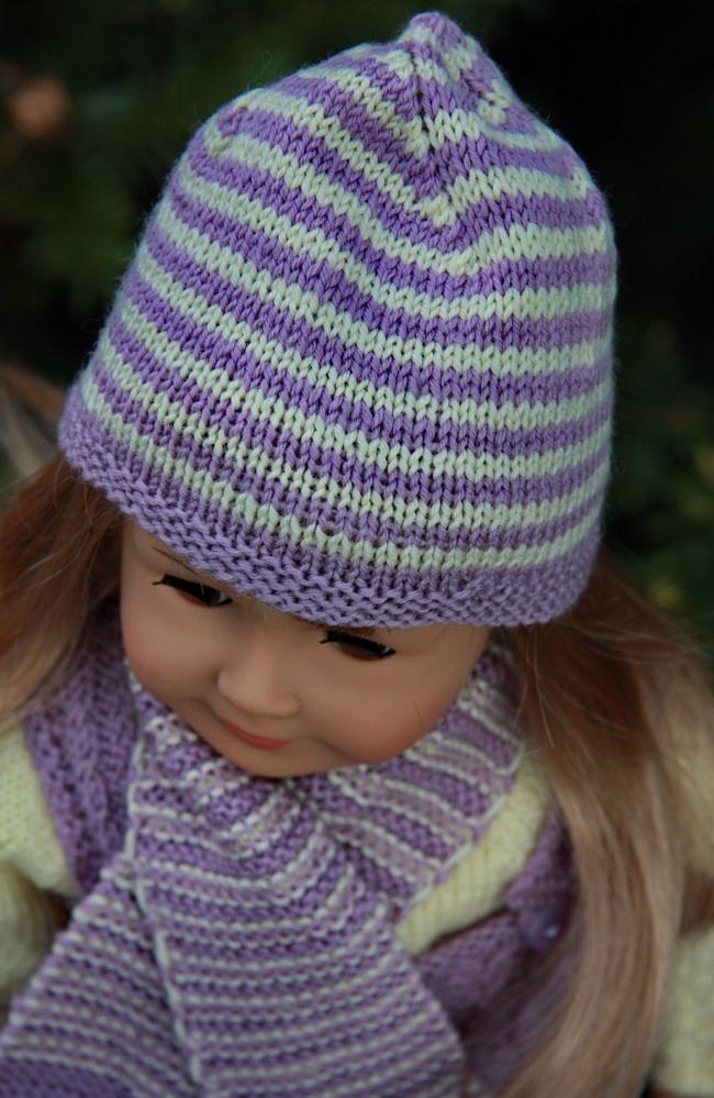 Model 0044 MALINE - American Girl doll knitting pattern.