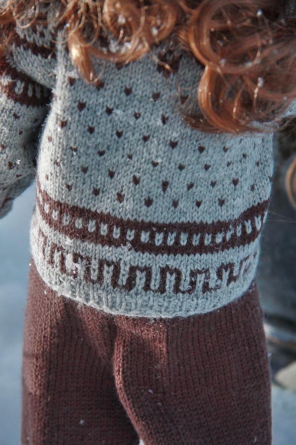 Model 0051 LOUISE - deilige dukkeklær i bomull.