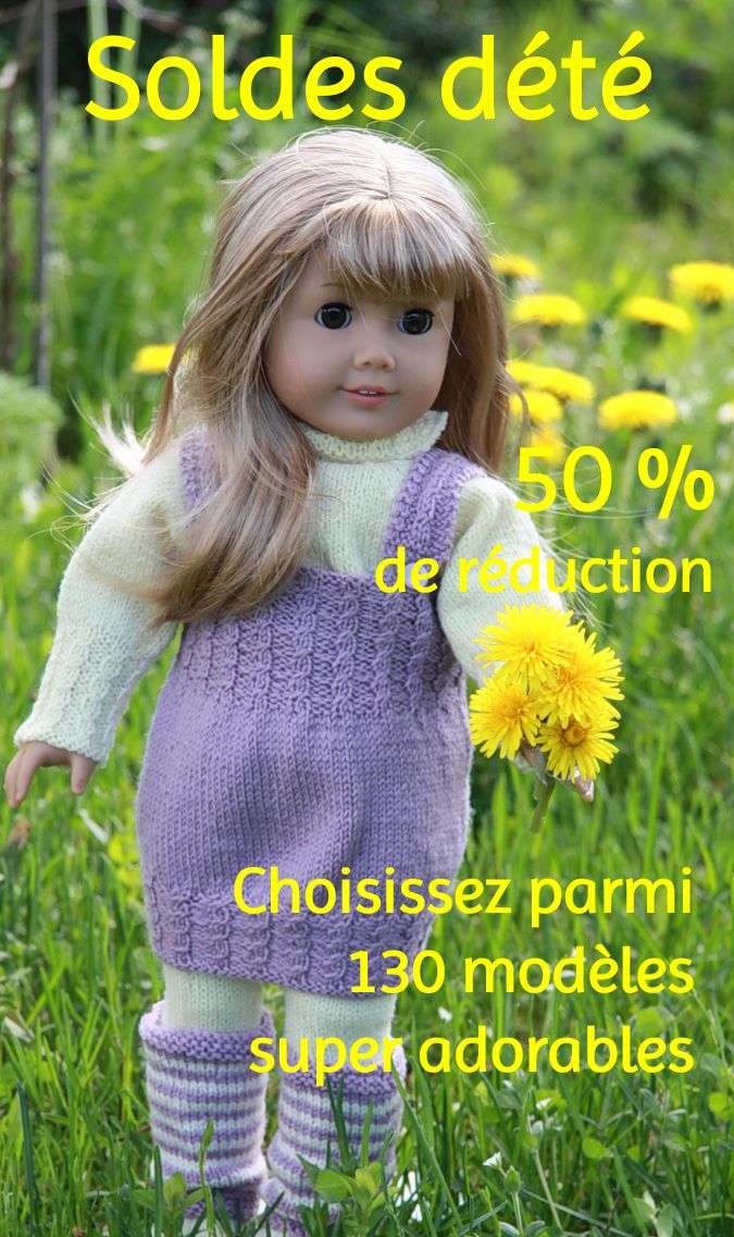 2023 Soldes d'été modèles de tricot pour vêtements de poupée