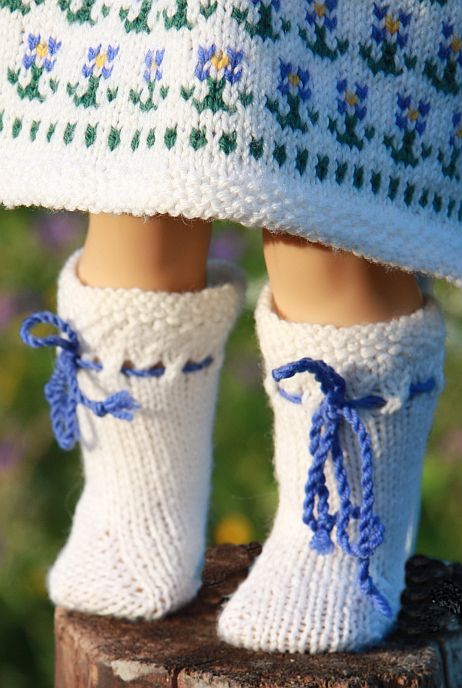 0027 design doll knitting pattern forget-me-not summer dress