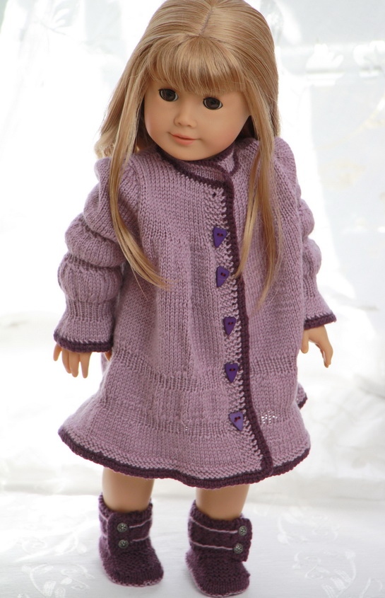 Lovely Doll Dress Knitting Pattern