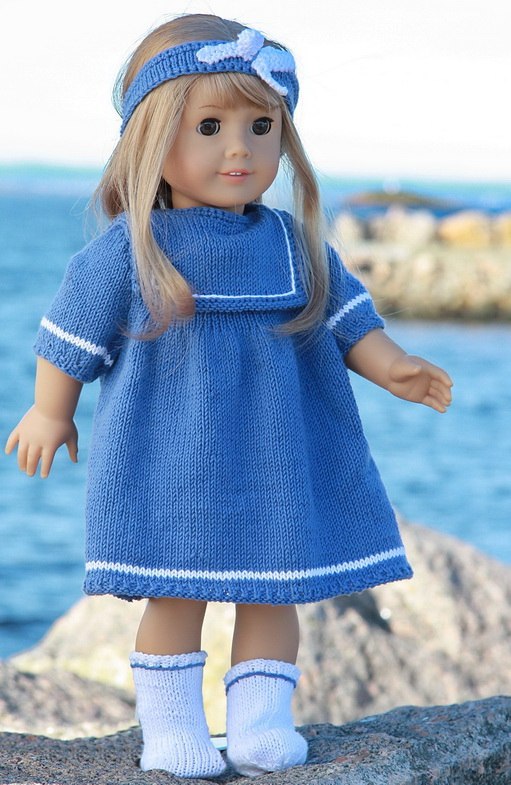 Knitting patterns for dolls clothes - Design 0063D NIRI & VILJA