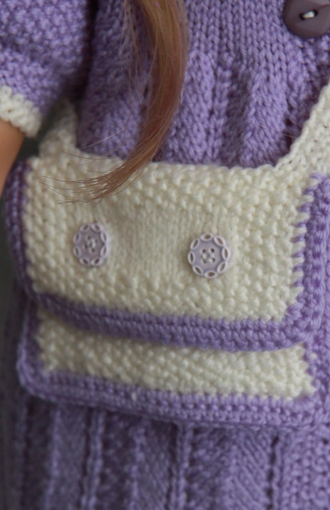 Modell 0065D Carla - knitting patterns for dolls