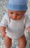 Lovely doll knitting pattern to your Baby born