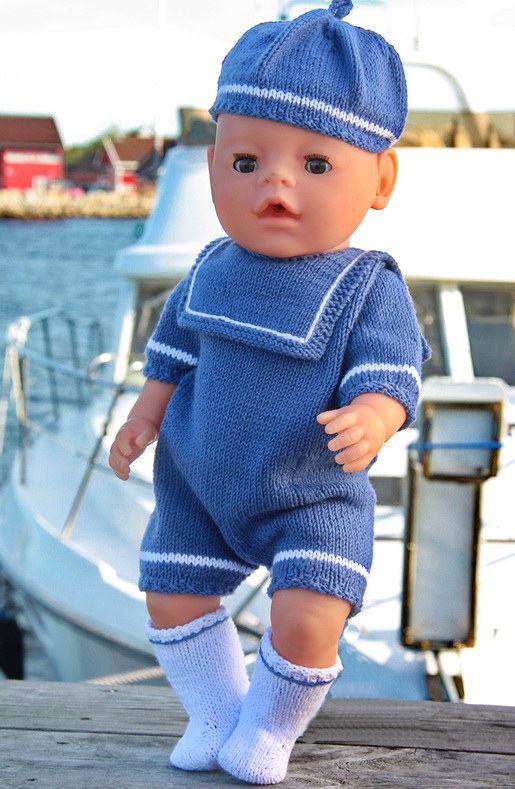 Knitting patterns for dolls clothes - Design 0063D NIRI & VILJA