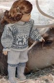 Knitting patterns for dolls clothes - Design 0063D NIRI & VILJA