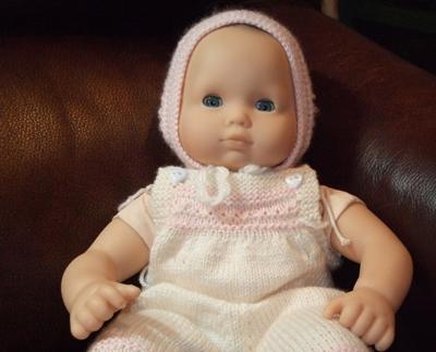 baby DOLL CLOTHES TO KNIT with cotton thread ~ LAST ONE Itty Bitty Babies 