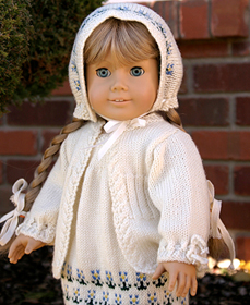 Beautiful Forget-Me-Not<br>Amercian Girl doll - Pattern No 0027 Kirsten