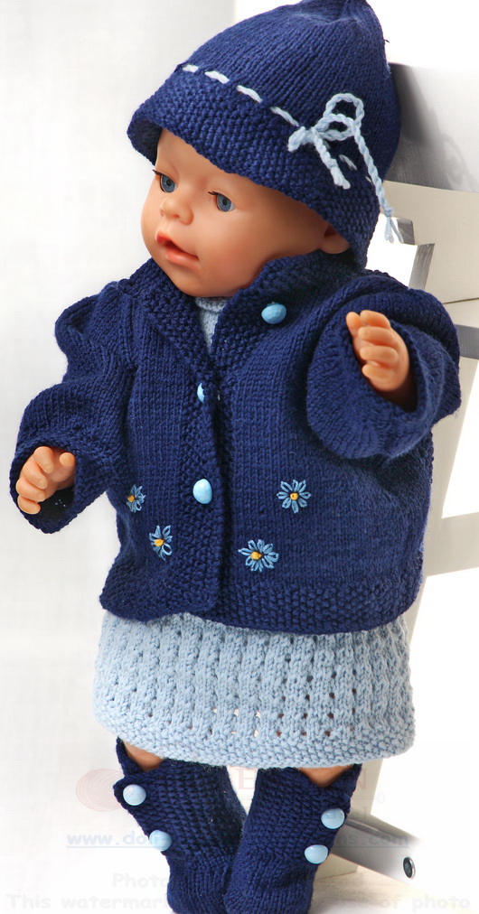 baby born doll clothes knitting pattern