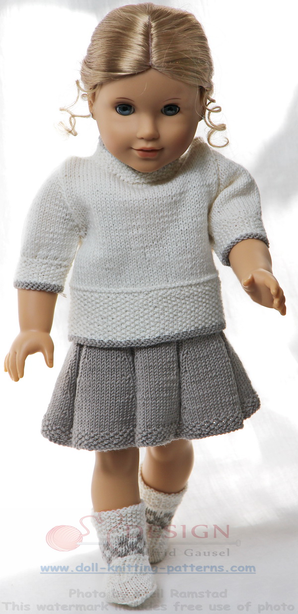 Modele tricot pour poupee