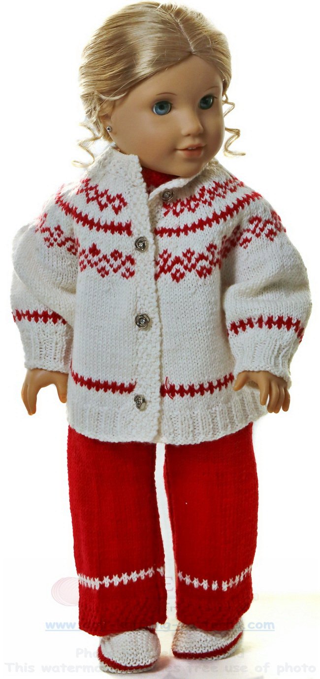 Knitting pattern for dolls clothes