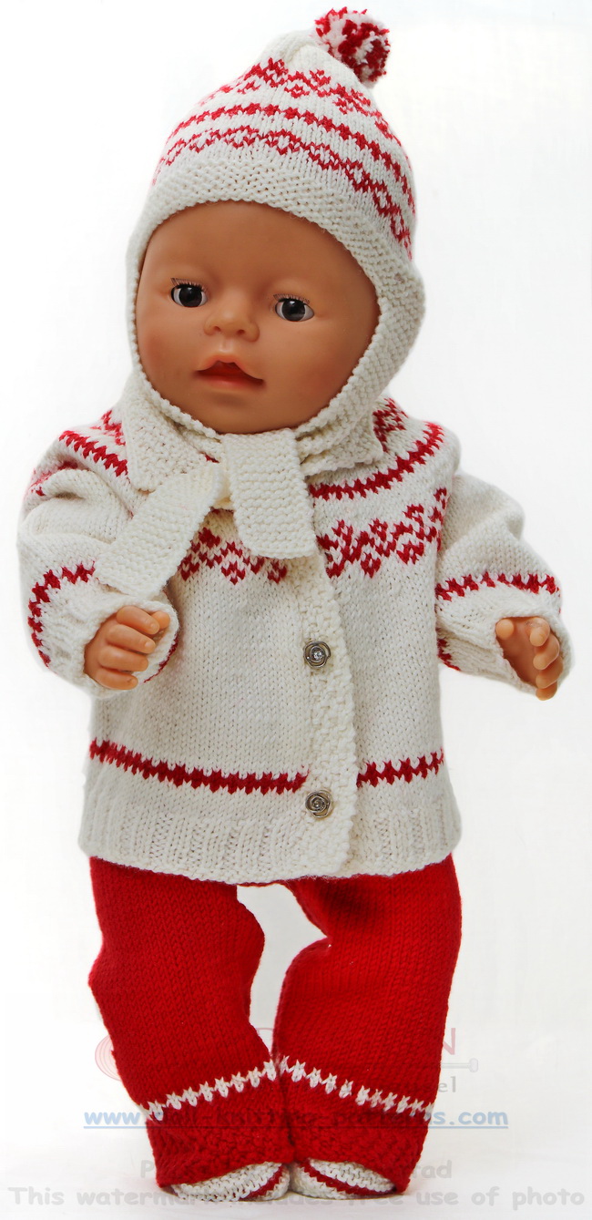 Knitting pattern for dolls clothes