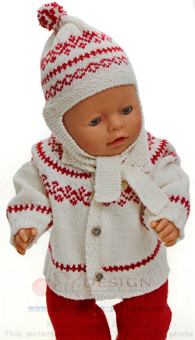 Knitting pattern for dolls clothes