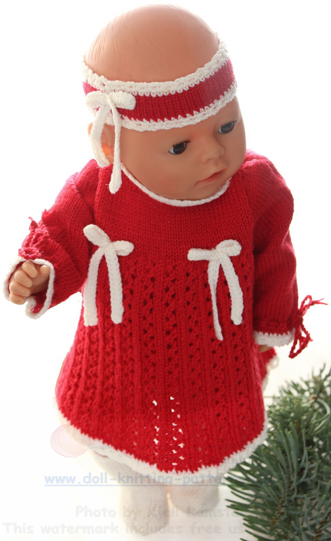 Modele de tricot pour poupee