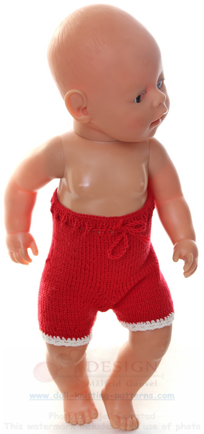 Modele de tricot pour poupee