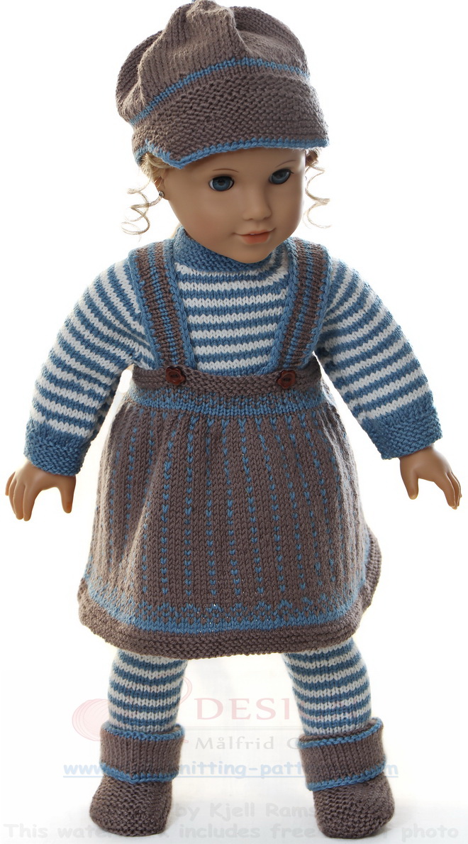 Dolls clothes knitting pattern