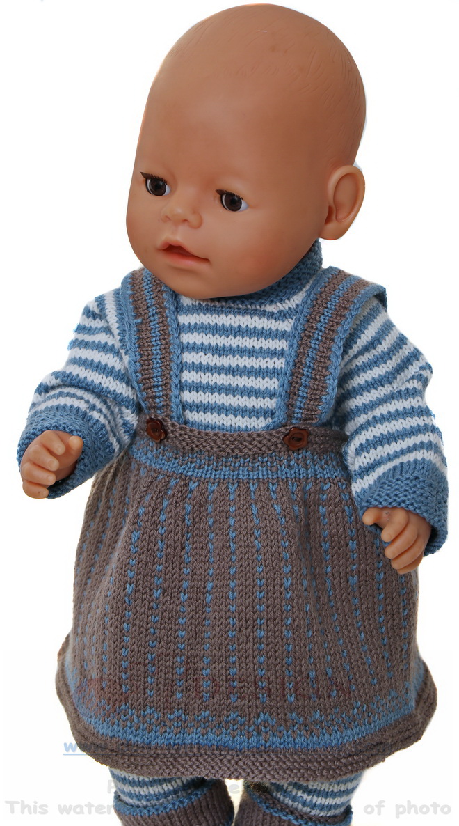 Dolls clothes knitting pattern