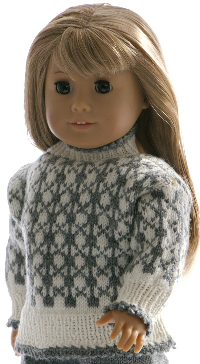 It is buttoned on the shoulder and will fit your doll fine.