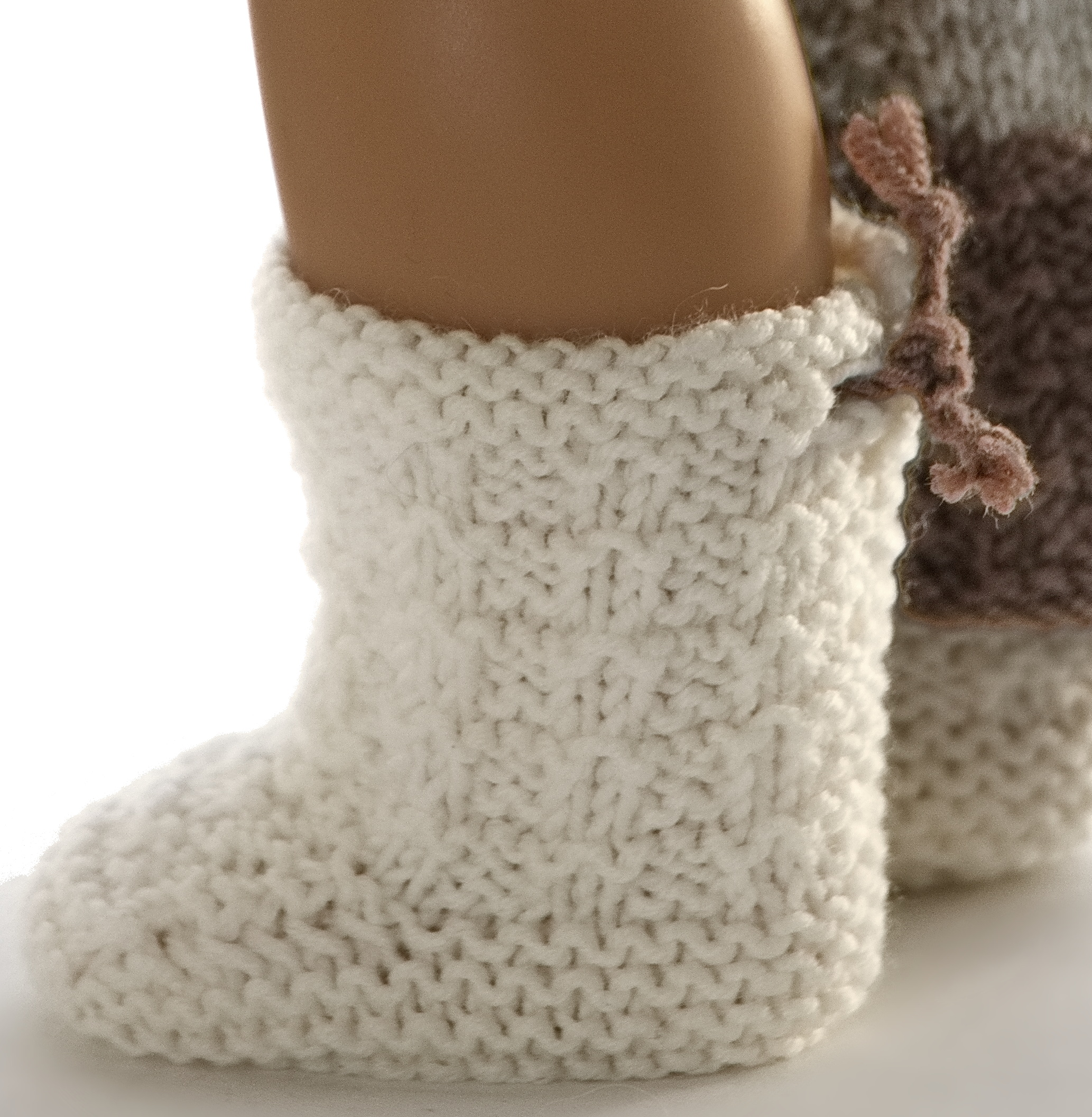 you will find a pair of warm white socks.