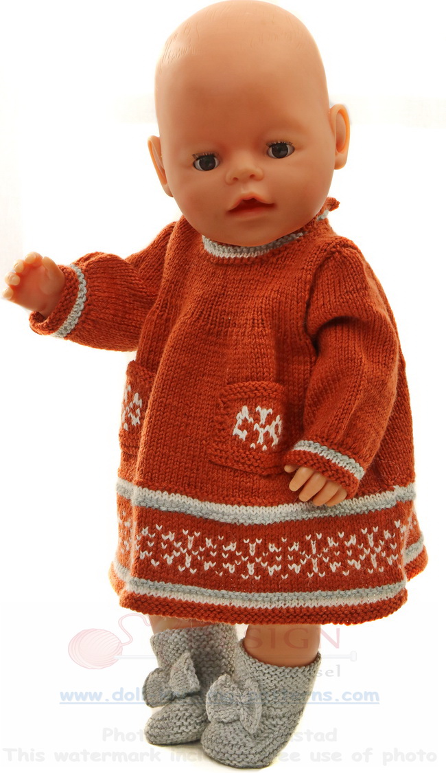 Modele tricot poupée